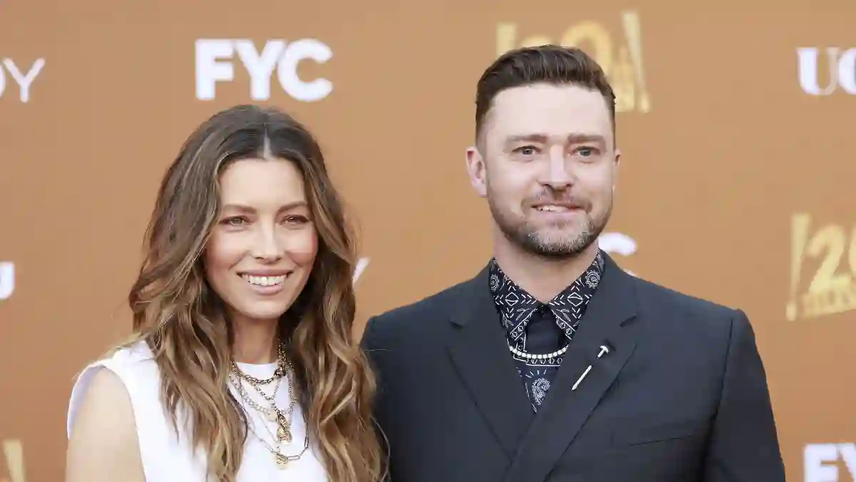 Jessica Biel y Justin Timberlake en el estreno de "Candy" el 9 de mayo de 2022.