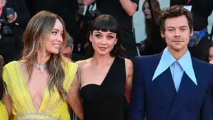 Olivia Wilde, Sydney Chandler and Harry Styles