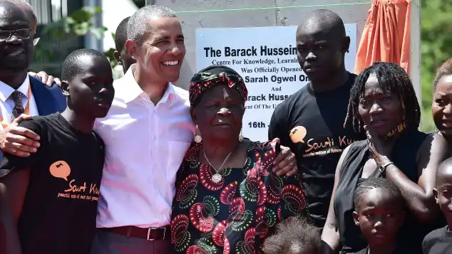 Auma and Barack Obama