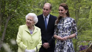 Queen Elizabeth, Duchess Kate, Prince William