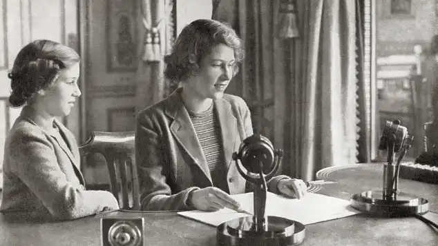 La reine Elizabeth et la princesse Margaret