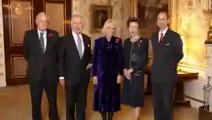 Richard, Duke of Gloucester, King Charles III, Duchess Camilla, Princess Anne and Prince Edward pose for a photo together in November 2022.