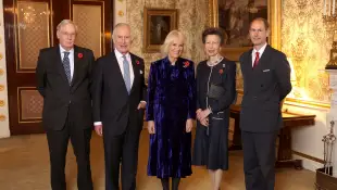 Richard, Duke of Gloucester, King Charles III, Duchess Camilla, Princess Anne and Prince Edward pose for a photo together in November 2022.