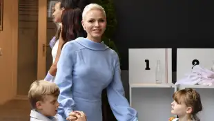 Princess Charlene Monaco twins Prince Albert