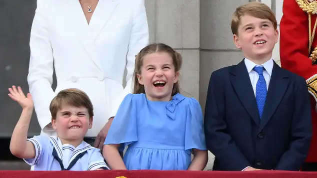 Prince Louis, Princess Charlotte and Prince George