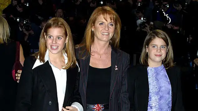 Princess Beatrice, Sarah Ferguson and Princess Eugenie