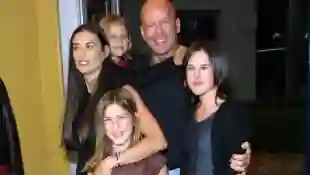 Tallulah, Scout and Rumer with their parents Demi Moore and Bruce Willis