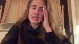Adele in tears on Instagram