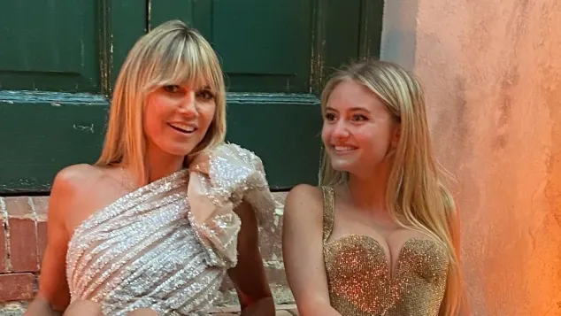 Heidi and Leni Klum