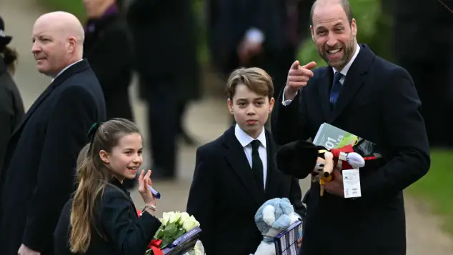 Princess Charlotte, Prince George and Prince William