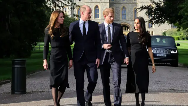Princess Kate, Prince William, Prince Harry and Duchess Meghan