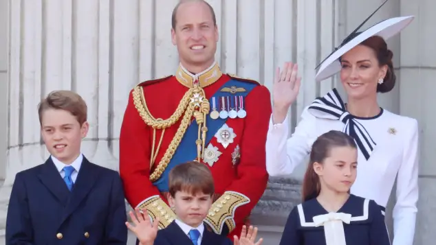 Prince George, Prince William, Prince Louis, Princess Kate and Princess Charlotte