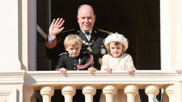 Prince Jacques, Prince Albert II of Monaco and Princess Gabriella