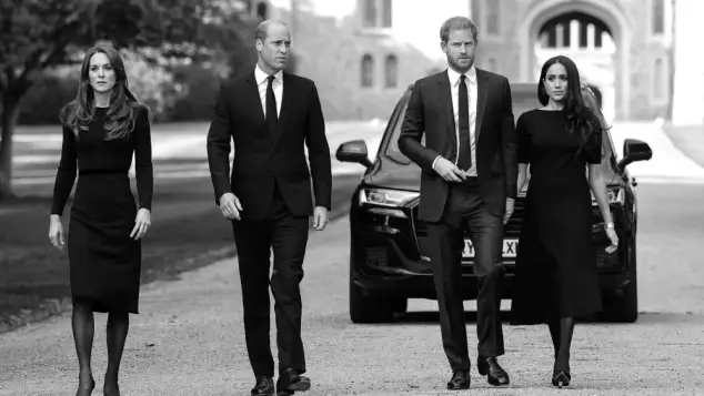 Princess Kate, Prince William, Prince Harry and Duchess Meghan