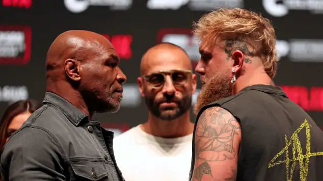 Mike Tyson and Jake Paul