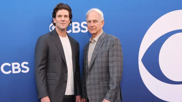 Austin Stowell and Mark Harmon