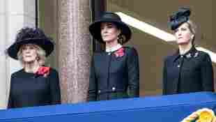 Camilla Parker-Bowles, Duchess Kate y Sophie von Wessex en el Día del Recuerdo