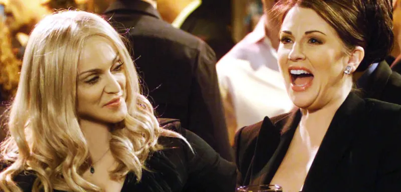 Madonna and Megan Mullally