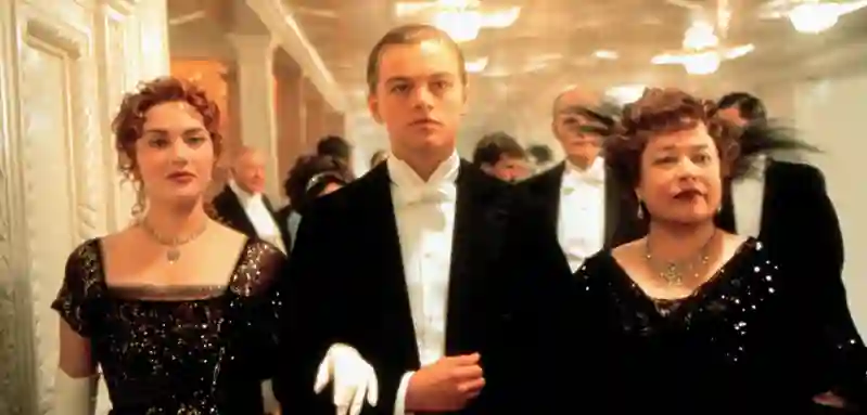 "Titanic" Kate Winslet, Leonardo DiCaprio, Kathy Bates