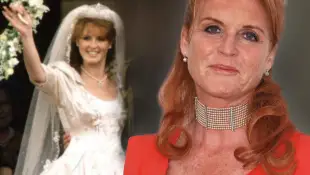 Sarah Ferguson then and now