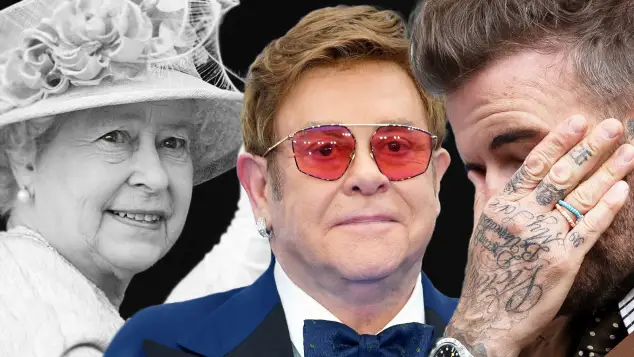 Stars dismayed: They mourn their Queen: Queen Elizabeth II, Elton John, David Beckham