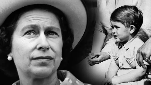 Queen Elizabeth II with Prince Charles