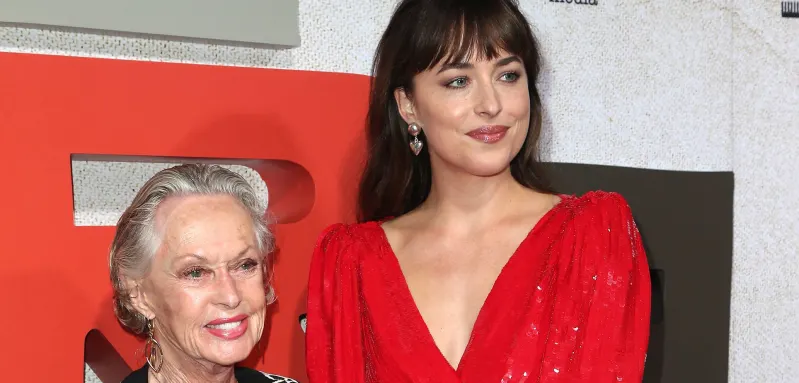 Tippi Hedren and Dakota Johnson