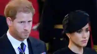 Harry and Meghan at the Queen's funeral