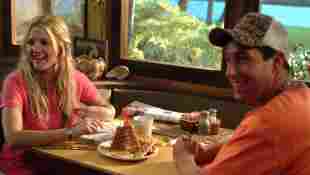 Drew Barrymore and Adam Sandler in 50 First Dates.