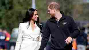 Body Language Expert Comments On Harry And Meghan's Recent PDA