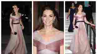 Kate attends a Gala Dinner in aid of ‘Mentally Healthy Schools’ at the Victoria and Albert Museum looking gorgeous in pink Gucci gown