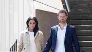 Duchess Meghan Markle & Prince Harry Spotted In Masks - And Cadillac SUV - During Rare Outing In Beverly Hills Los Angeles LA Home