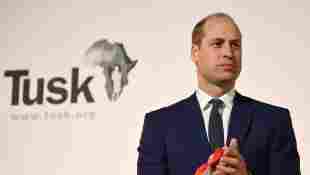 Prince William, Duke of Cambridge speaks during The Tusk Conservation Awards ceremony in London on November 21, 2019.