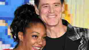 Jim Carrey and Tiffany Haddish attend a special screening of "Sonic the Hedgehog" at the Regency Village Theatre in Westwood, California, on February 12, 2020