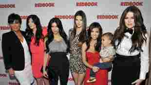 The Kardashians pose for a picture as Redbook celebrates first ever family issue with the Kardashians held at The Sunset Tower Hotel 2011.