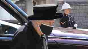 What Queen Elizabeth Did After Prince Philip's Funeral church walk pet dogs Corgis royal family news 2021