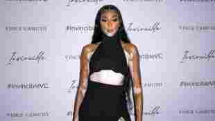 Winnie Harlow beim Vince Camuto Spring 2022 Invincible Pop-up Event. New York, 07.04.2022 *** Winnie Harlow at the Vince