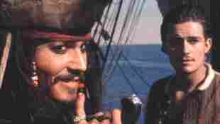 Walt Disney Pictures Presents Pirates of the Caribbean Johnny Depp & Orlando Bloom Photo By Elliott