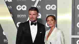 David Beckham y Victoria Beckham asisten a los premios GQ Hombres del año 2019 el 3 de septiembre de 2019.