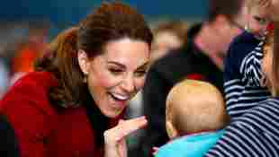 Duchess Catherine Baby Greeting Wales