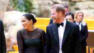 Prince Harry and Duchess Meghan at the London premiere of The Lion King
