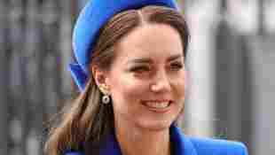 Duchess Kate in front of Westminster Abbey on Commonwealth Day