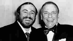 Luciano Pavarotti y Frank Sinatra