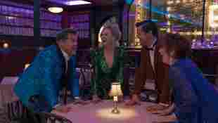 James Corden, Nicole Kidman, Andrew Rannells y Meryl Streep en una escena de la película 'The Prom'