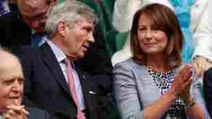 Michael Middleton and Carole Middleton at Wimbledon in 2016