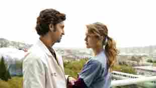 "Derek Shepherd" and "Meredith Grey" in 'Grey's Anatomy'