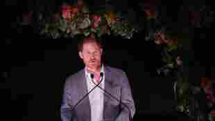 Prince Harry expressed his "great sadness that it's come to this" at a charity dinner.