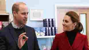 Prince William and Duchess Catherine visit a local business in their former home of Anglesey, Wales.