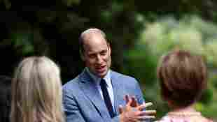 Prince William Steps Out Solo For Buckingham Palace Celebration