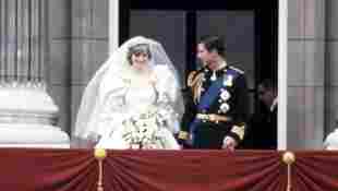 La princesa Diana y el príncipe Carlos